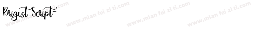 Brigest Script字体转换